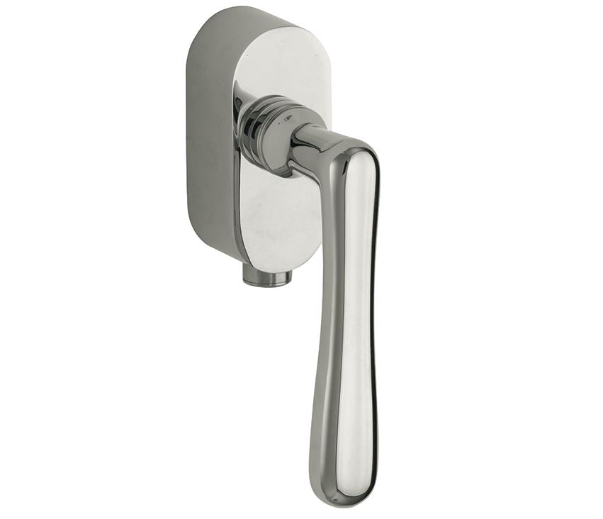 SKG2 Draaikiepgarnituur afsluitbaar Linea/Elegant glans nikkel