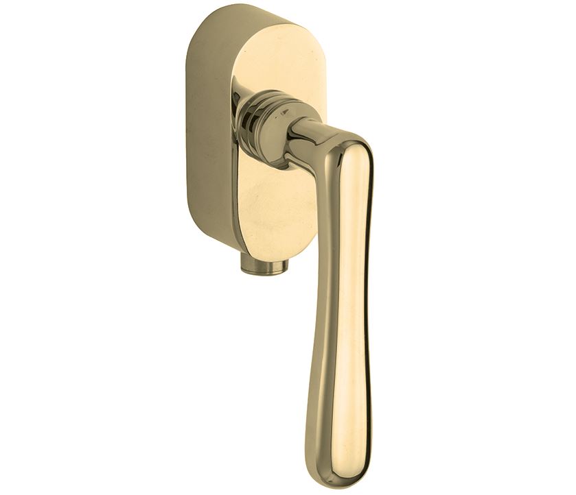 SKG2 Draaikiepgarnituur afsluitbaar Linea/Elegant messing ongelakt