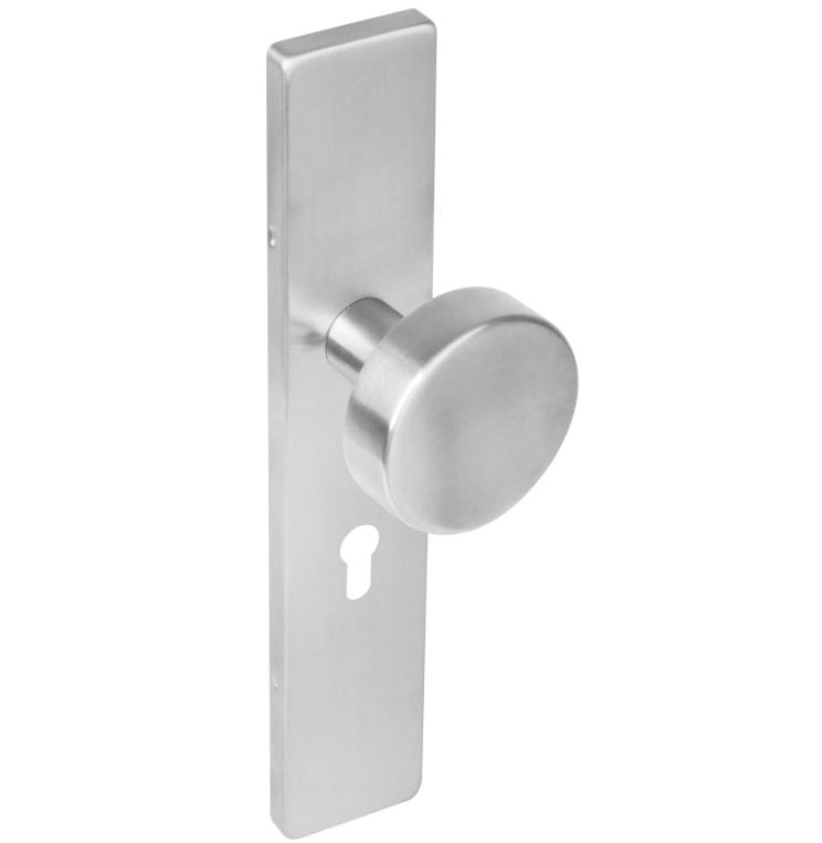 Knopschild verdekt vierkant PC55 mm RVS