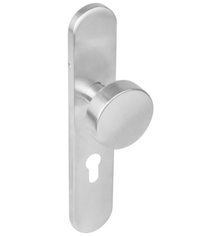 Knopschild verdekt Rond PC55 mm RVS