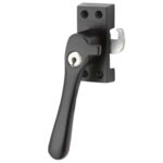 SKG Raamsluiting Met Sluitplaat Links Linea mat zwart