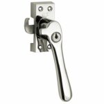 SKG Raamsluiting Met Sluitplaat Rechts Linea glans nikkel