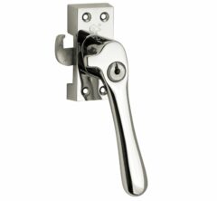 SKG Raamsluiting Met Sluitplaat Rechts Linea glans nikkel