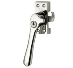 SKG Raamsluiting Met Sluitplaat Links Linea glans nikkel