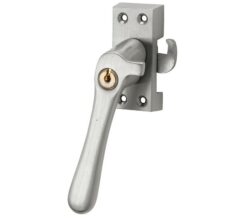 SKG Raamsluiting Met Sluitplaat Links Linea mat nikkel ongelakt