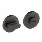 WC-sluiting 8mm verdekt met nokken ø53x8mm rvs Antraciet Grijs