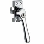 SKG Raamsluiting Met Sluitplaat Rechts Linea glans chroom