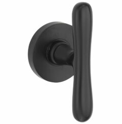 Kastknop Linea/Vivo mat zwart