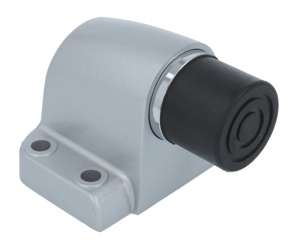 Deurstopper vloermodel met stootbuffer Zamac