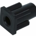 Inzetdop 20x20x1.5 ø8mm voor meubelwielen M8