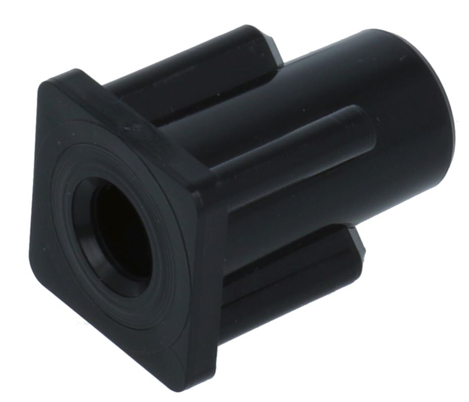 Inzetdop 20x20x1.5 ø8mm voor meubelwielen M8