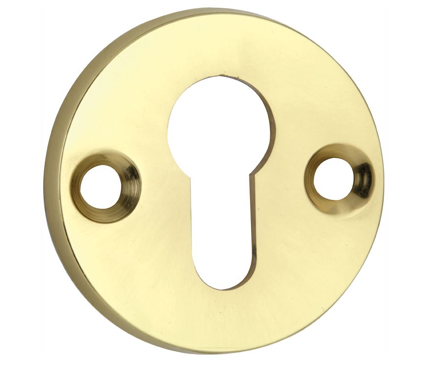 SKG3 cilinderrozet binnen Elegant messing ongelakt