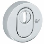 SKG3 cilinderrozet buiten + kerntrekbeveiliging Elegant glans chroom