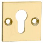 SKG3 cilinderrozet binnen Bauhaus messing gelakt