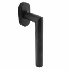 Intersteel raamkruk Jura op ovaal rozet zwart