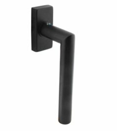 Intersteel raamkruk Jura op rechthoekig rozet zwart