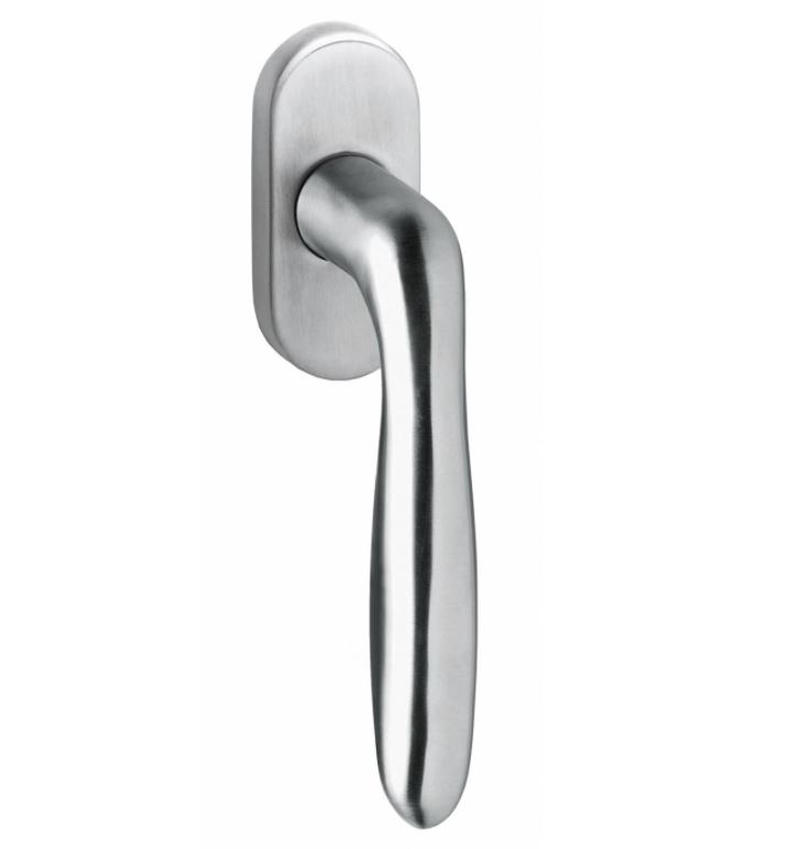 Intersteel raamkruk Jupiter op rozet rvs