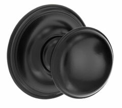 Voordeurknop Paddenstoel 60mm mat zwart