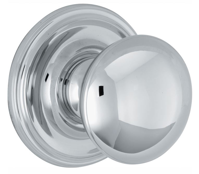 Voordeurknop Paddenstoel 90mm glans chroom