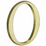 Huisnummer 0 Roman 120 mm Messing Antiek