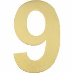 BASICS Huisnummer LBHN100-9 PVD Mat Goud