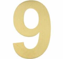 BASICS Huisnummer LBHN100-9 PVD Mat Goud
