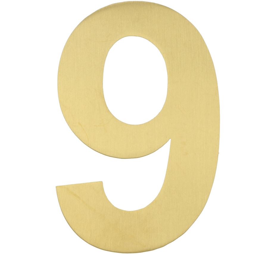 BASICS Huisnummer LBHN100-9 PVD Mat Goud