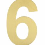 BASICS Huisnummer LBHN100-6 PVD Mat Goud