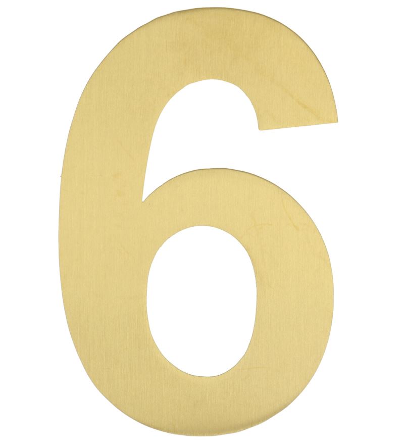 BASICS Huisnummer LBHN100-6 PVD Mat Goud