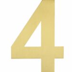 BASICS Huisnummer LBHN100-4 PVD Mat Goud
