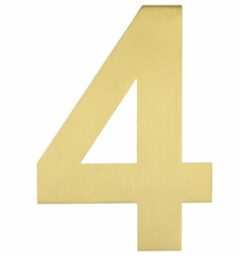 BASICS Huisnummer LBHN100-4 PVD Mat Goud