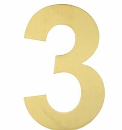 BASICS Huisnummer LBHN100-3 PVD Mat Goud