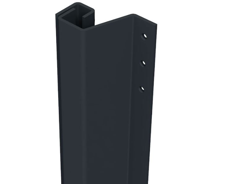 SecuStrip Anti-Inbraakstrip Plus Buitendraaiend 2300 mm Achterdeur Terugligging 7-13 mm Zwartgrijs