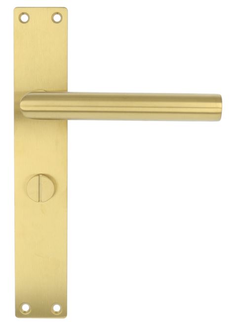 Deurkruk Sharon op schild rechthoekig WC63/8 PVD mat goud