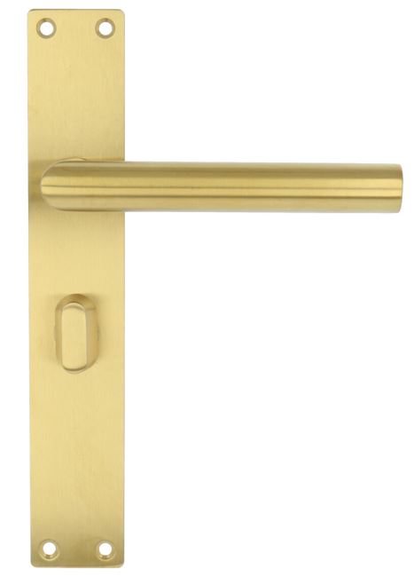 Deurkruk Sharon op schild rechthoekig WC63/8 PVD mat goud