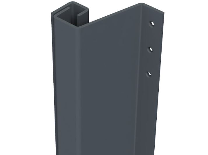 SecuStrip Anti-Inbraakstrip Plus Buitendraaiend 2300 mm Achterdeur Terugligging 21-27 mm Basaltgrijs