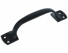 Vaste handgreep ijzer zwart 13,4 x 2,5 cm