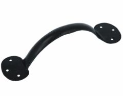 Vaste handgreep gesmeed ijzer zwart 200 mm