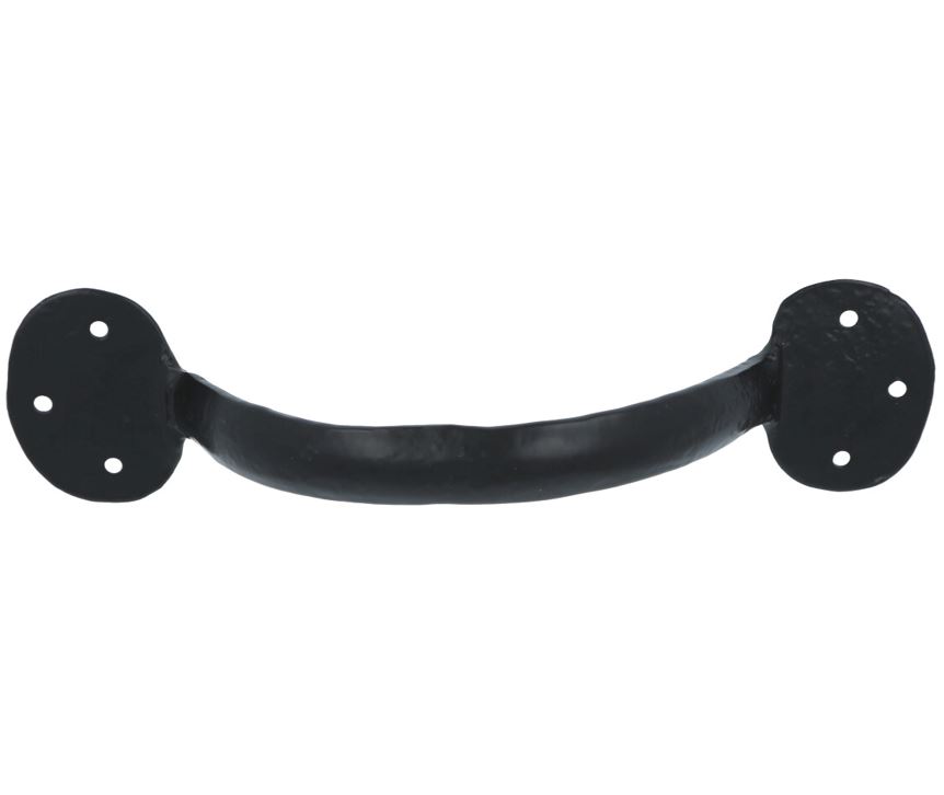Vaste handgreep gesmeed ijzer zwart 200 mm