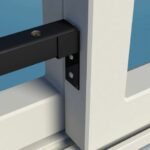 SecuBar Schuifpui - Positioneerhouder t.b.v. Basic Schuifpui en Schuifraam beveiliging Zwart