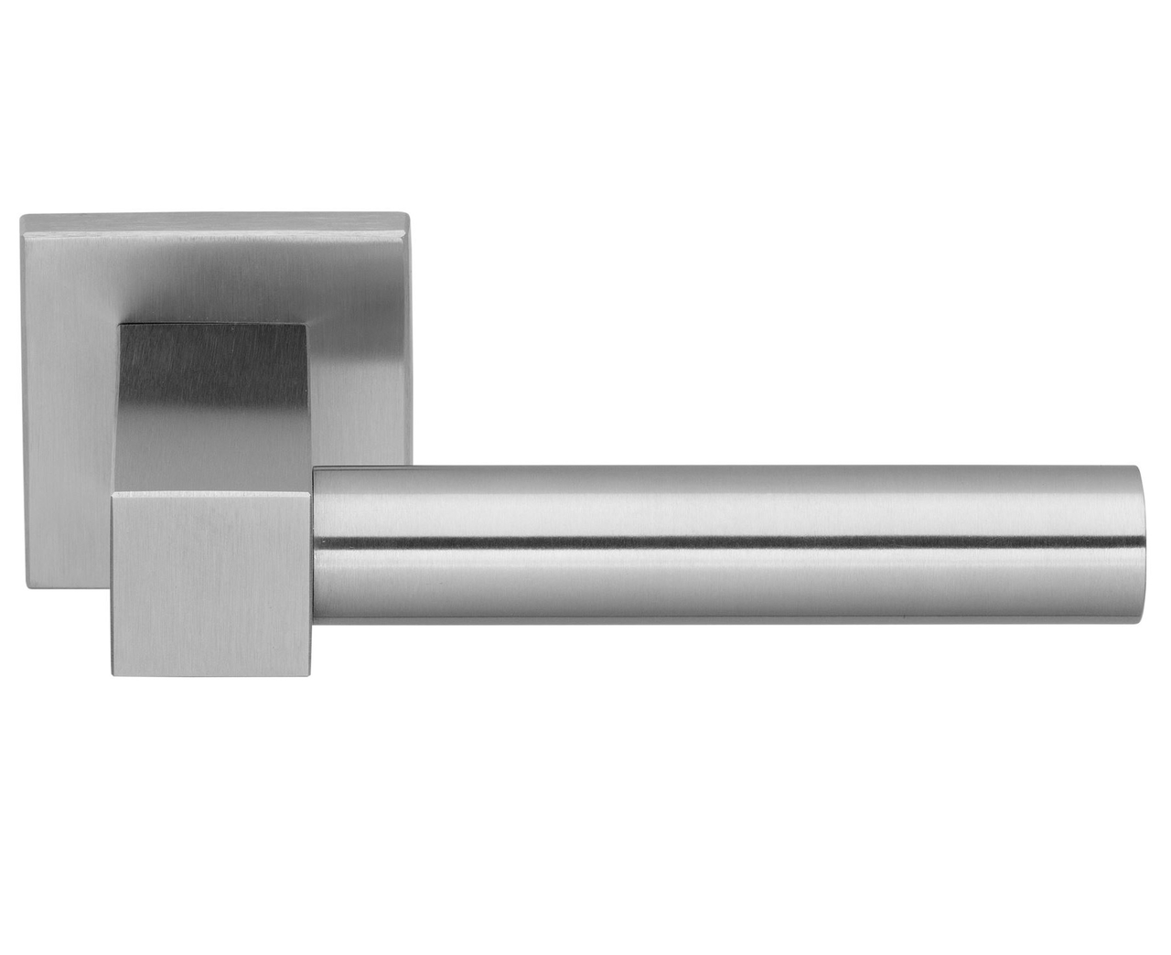 Deurkruk BOBBY EK101G Massief geveerd op rozet Mat RVS