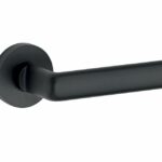 Deurkruk op geveerd rozet Padania/Vivo mat zwart