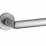 Deurkruk op geveerd rozet Padania/Vivo mat nikkel ongelakt