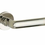 Deurkruk op geveerd rozet Padania/Vivo glans nikkel
