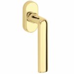 Draaikiepgarnituur Padania/Elegant messing gelakt