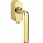 SKG2 Draaikiepgarnituur afsluitbaar Padania/Elegant messing gelakt