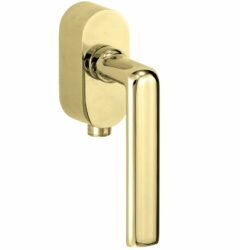 SKG2 Draaikiepgarnituur afsluitbaar Padania/Elegant messing gelakt