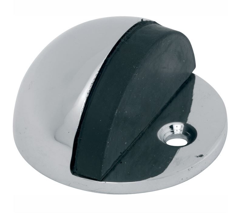 Deurstopper Halfrond glans chroom