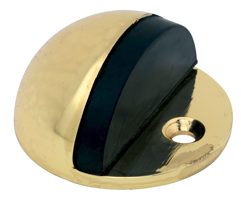 Deurstopper Halfrond messing gelakt