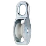 Katrol nylon wiel 9x40 mm verzinkt